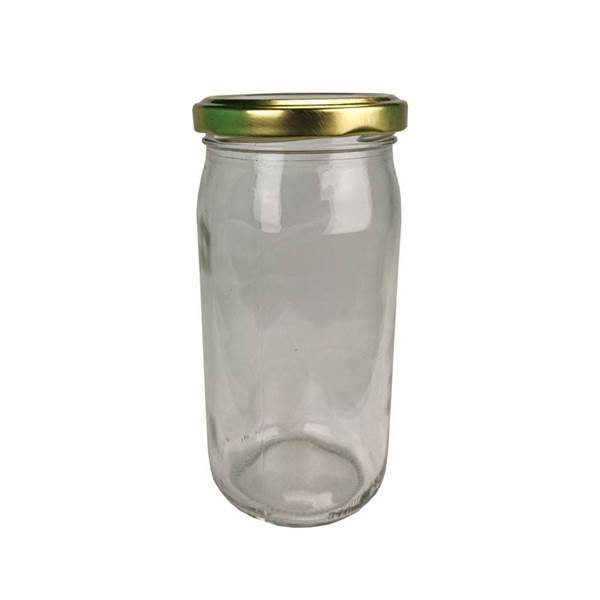 Pot à épices de forme cylindrique 100ml avec filetage 41mm, en verre clair  avec couvercle saupoudreur dévissable noir