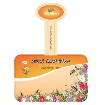 Picture of Label flower blossom honey 1