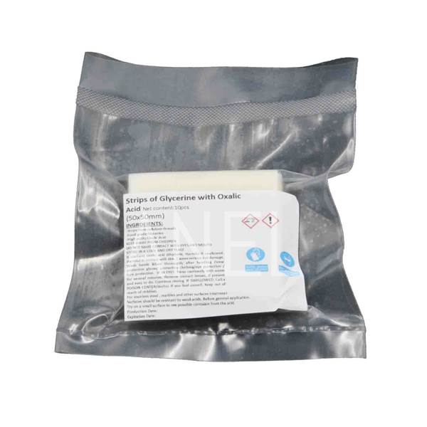 Picture of Strips Of Oxalic Acid With Glycerin Wide (50X50mm) Pack Of 10pcs