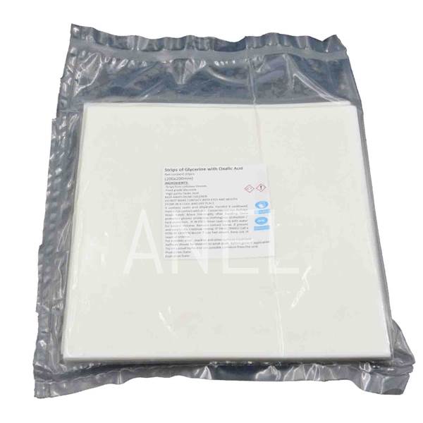 Immagine di Strisce per la pulizia delle superfici con glicerina e acido ossalico ANEL (200x200mm) - Confezione da 10 pezzi