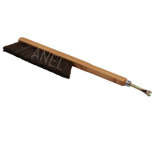 Picture of Bee brush with natural hair Wooden Handle With Beehive Tool