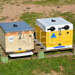 Βάση Κυψέλης ANEL LockFit Κινητή Πλαστική Αεριζόμενη Langstroth ΣΕΤ Με Συρτάρι, Πορτάκι Και Τακούνια