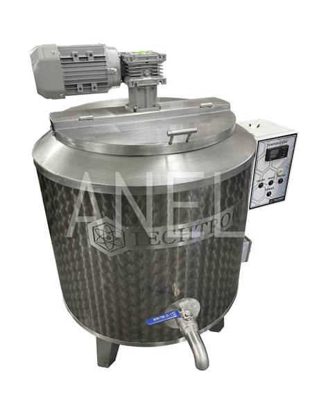 Picture of Honey Tank`s Heated Double Jacket 600 lt Flat Bottom INOX 220V MIXER